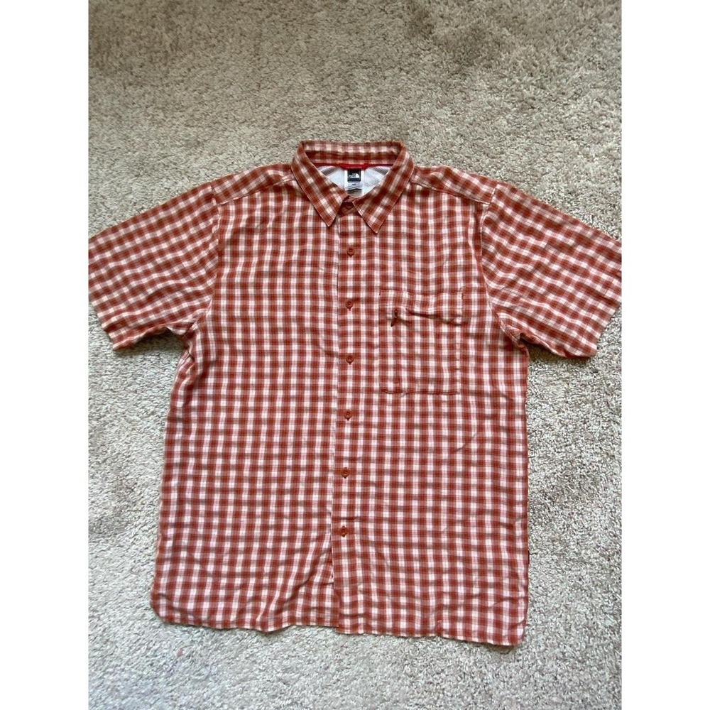 The North Face Shirt Men Medium Plaid Zip Pocket Western sku19